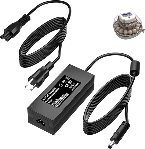 12V Power Cord for Nurture Right 360° Egg Incubator Compatible with Nurture Right 360° Egg Incubator Charger Power Adapter Cord in Kuwait