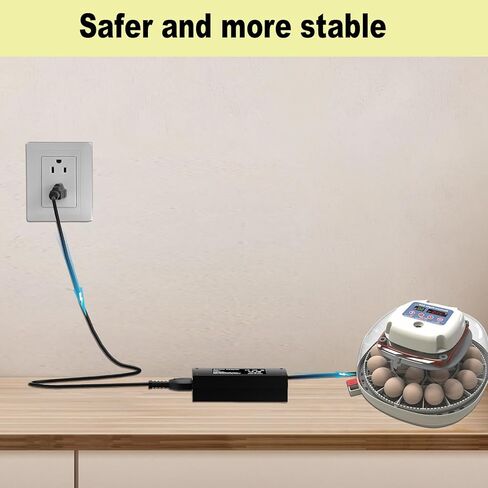 12V Power Cord for Nurture Right 360° Egg Incubator Compatible with Nurture Right 360° Egg Incubator Charger Power Adapter Cord in Kuwait