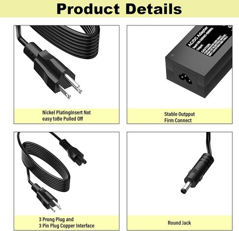 12V Power Cord for Nurture Right 360° Egg Incubator Compatible with Nurture Right 360° Egg Incubator Charger Power Adapter Cord in Kuwait