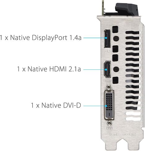 بطاقة رسومات الألعاب ASUS Dual NVIDIA GeForce RTX 3050 6GB OC Edition - PCIe 4.0، ذاكرة GDDR6 سعة 6 جيجابايت، HDMI 2.1، DisplayPort 1.4a، تصميم بفتحتين، تصميم مروحة Axial-tech، تقنية 0dB، دعامة فولاذية in Kuwait