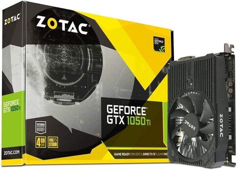ZOTAC GeForce GTX 1050 Ti Mini, 4GB GDDR5 DisplayPort 128-bit Gaming Graphic Card (ZT-P10510A-10L) (Renewed) in Kuwait