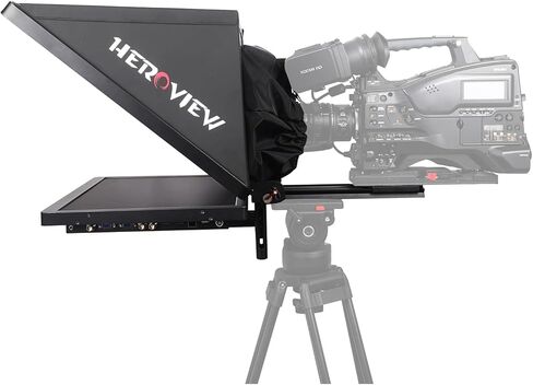 Heroview 22 بوصة XBASE Series عالية السطوع شاشة واحدة ستوديو ملقن 1600nits HDMI/SDI/VGA/Tally، حلقة من خلال، برنامج متضمن، زجاج مقسى، للاستوديوهات، البث المباشر، التعليم in Kuwait