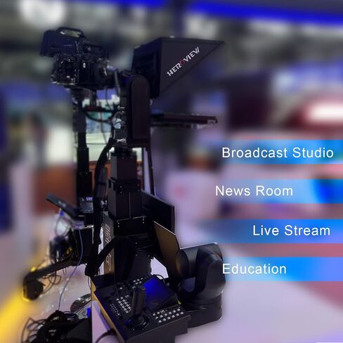 Heroview 22 بوصة XBASE Series عالية السطوع شاشة واحدة ستوديو ملقن 1600nits HDMI/SDI/VGA/Tally، حلقة من خلال، برنامج متضمن، زجاج مقسى، للاستوديوهات، البث المباشر، التعليم in Kuwait