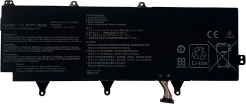 استبدال بطارية الكمبيوتر المحمول C41N1802 لسلسلة Asus Rog Zephyrus S 3s Plus GX701 GX701GW GX701GX GX735GV GX735GW GX735GX [15.4 فولت 76 وات] in Kuwait