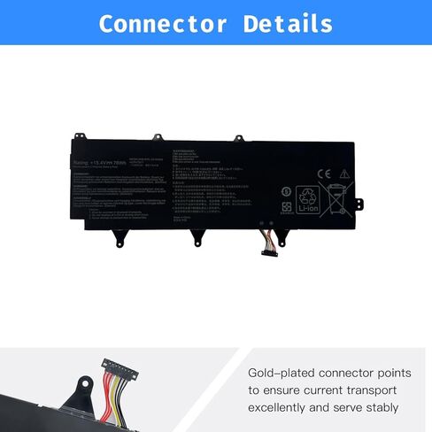 استبدال بطارية الكمبيوتر المحمول C41N1802 لسلسلة Asus Rog Zephyrus S 3s Plus GX701 GX701GW GX701GX GX735GV GX735GW GX735GX [15.4 فولت 76 وات] in Kuwait