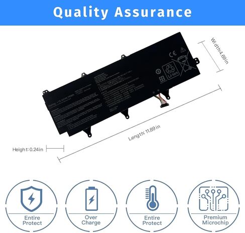 استبدال بطارية الكمبيوتر المحمول C41N1802 لسلسلة Asus Rog Zephyrus S 3s Plus GX701 GX701GW GX701GX GX735GV GX735GW GX735GX [15.4 فولت 76 وات] in Kuwait