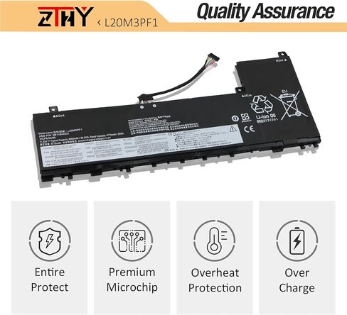 L20M3PF1 L20C3PF1 L20D3PF0 L20L3PF1 Laptop Battery Replacement for Lenovo Ideapad 5 Pro-14ACN6/5 Pro-14ITL6/5 Pro-14IAP7/ 5 Pro-14ARH7, Lenovo XiaoXin Air 14+ ACH ACN ITL IAP 2021 Series 11.52V 56.5Wh in Kuwait