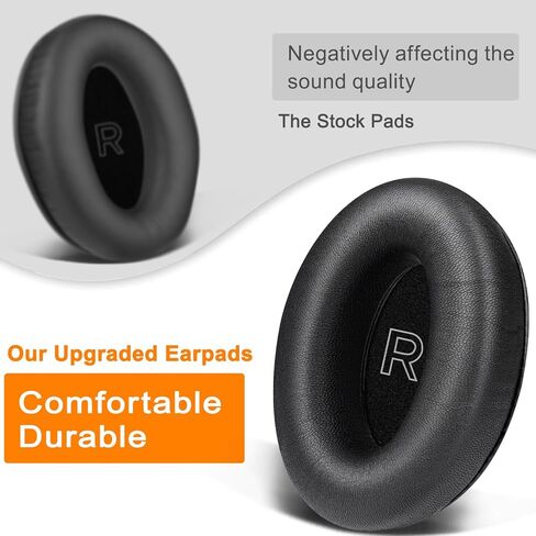 SOULWIT Lambskin Replacement Ear Pads for Bose A30 Aviation Headset, Earpads Cushions with High-Density Noise Isolation Foam - Black in Kuwait