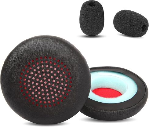 Voyager Focus 2 UC Headset Ear Pads Replacement,Voyager 4320 UC Earpads Compatible with Poly Voyager 4320 UC/4310 UC/Voyager Focus UC/Voyager Focus 2 UC Headsets(Protein Leather Ear Cushions) in Kuwait