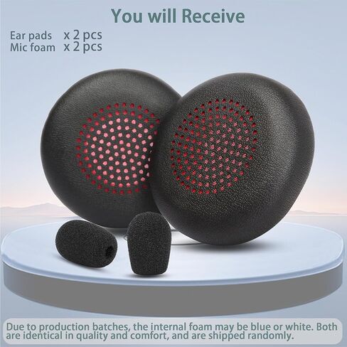 Voyager Focus 2 UC Headset Ear Pads Replacement,Voyager 4320 UC Earpads Compatible with Poly Voyager 4320 UC/4310 UC/Voyager Focus UC/Voyager Focus 2 UC Headsets(Protein Leather Ear Cushions) in Kuwait