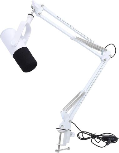 Gaming USB Microphone, Dynamic RGB Lighting Mic, Independent Volume Control Mic with Noise Cancellation & Switch Boom Arm for Streaming Podcast (Black) in Saudi Arabia
