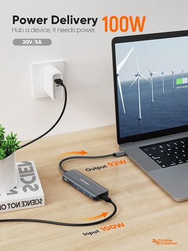 حزمة CableCreation 8K HDMI USB C Hub مع كابل USB C إلى USB قصير in Kuwait