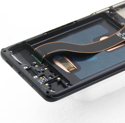 شاشة OLED لهاتف Samsung Galaxy S20 Plus 5G G986 بديلة لشاشة Samsung Galaxy S20 Plus G985 OLED مجموعة محول رقمي لشاشة تعمل باللمس مع أدوات (مع بصمة الإصبع، إطار أسود) in Kuwait