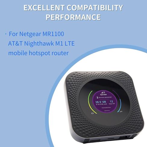 W-10 for Netgear MR1100 Battery - Replacement for Netgear Nighthawk M1 LTE MR1100, W-10 Mobile Hotspot Router Battery 5040mAh Model P/N: 308-10019-01 in Kuwait