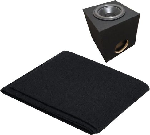 OLYCRAFT 39.4x39.4 Inch Black Subwoofer Box Carpet 1.5mm Thick Self-Adhesive Felt Sheet Trunk Liner Carpets with Black Adhesive Back Underfelt Carpet for Speaker System Coverage Area and Car Interior in Saudi Arabia