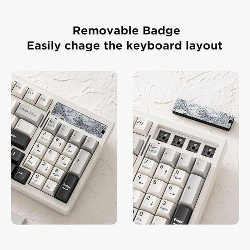 YUNZII Keynovo IF98 98 Key 96% 1800 Hot Swappable Gasket Mechanical Gaming Keyboard with Double Shot PBT Keycaps, RGB Backlight for Mac & Win (Custom Linear Switch, White) in Kuwait