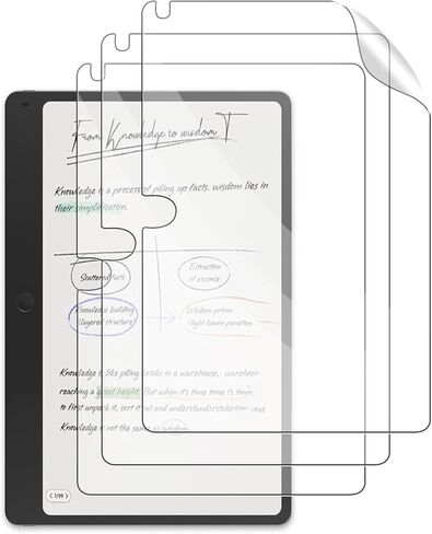 واقي شاشة غير لامع من 3 قطع لجهاز TCL Note A1 NxtPaper Tablet مقاس 11.5 بوصة - فيلم PET مضاد للوهج غير لامع، مضاد لبصمات الأصابع، مقاوم للخدش، حساسية عالية للمس للرسم وتدوين الملاحظات in Kuwait