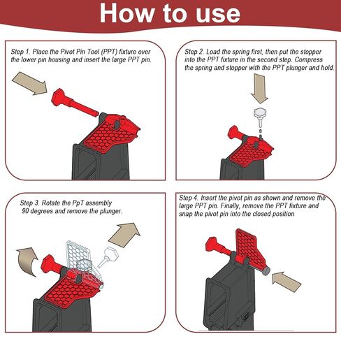 Pivot Pin Tool AR Tool Kit for Installation Process Easier, Compatible with The Pivot Pin of Any 223, AR Vise Block Takedown Pin for Assembly and Repair(1PCS, Red) in Kuwait
