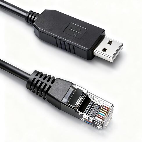 PL2303 USB to RJ45 8P8C Hand Controller Cable for Skywatcher HEQ5 HEQ5 Pro EQ5 Pro EQ6-R EQ6-R Pro AZ-EQ6 GT Mount to PC or Asiair EQMOD EQDir, 1.8m/5.9ft (Black) in Kuwait
