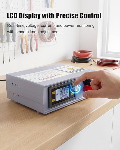 الكل في واحد محول تيار مستمر مع عداد LCD، 6-70 فولت إلى 0-60 فولت 20 أمبير 1200 واط منظم جهد تنازلي قابل للتعديل، محول تيار مستمر لـ CNC، مصدر طاقة DIY، أنظمة الطاقة الشمسية والسيارات in Kuwait