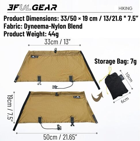 3F UL GEAR أحذية خفيفة الوزن - أحذية قصيرة مقاومة للماء للمشي لمسافات طويلة والثلج، نسيج Dyneema® بوزن 1.55 أونصة، تصميم سريع قابل للتعديل للرجال والنساء للمشي لمسافات طويلة وتسلق الجبال والمشي والصيد in Kuwait