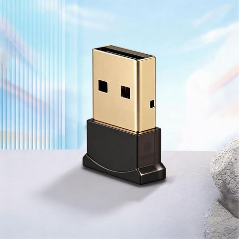 【 التوصيل والتشغيل】 محول بلوتوث USB طراز 2026 الجديد، مناسب للكمبيوتر الشخصي، بلوتوث 5.0، يدعم Windows 11/10/8.1/8/7-XP، مناسب لأجهزة الكمبيوتر المكتبية وأجهزة الكمبيوتر المحمولة ولوحات المفاتيح، إلخ in Kuwait