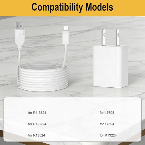 Charger for Horsepower Duck R1-3524 R1-3224 17694 17695 R13524 R13224 Gold Edition Compact Cordless Vacuum 7.4V 2000mAh Battery Power Adapter Cord in Kuwait