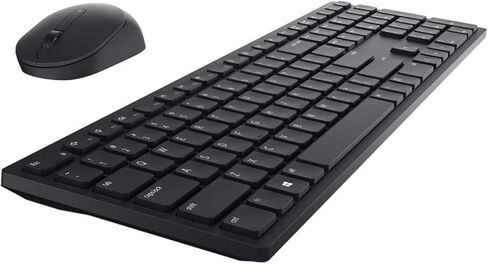 Dell KM5221W Pro Wireless Keyboard & Mouse, UK (QWERTY), 2.4GHz, 128-bit AES encryption, 4000 dpi, Windows, Apple, Android, Linux & Chrome, (Black) in Kuwait