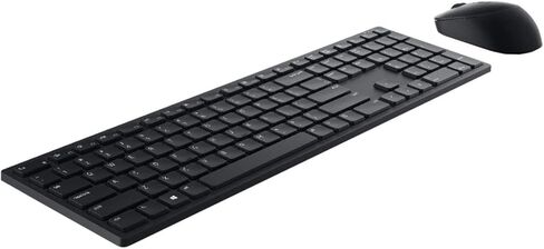 Dell KM5221W Pro Wireless Keyboard & Mouse, UK (QWERTY), 2.4GHz, 128-bit AES encryption, 4000 dpi, Windows, Apple, Android, Linux & Chrome, (Black) in Kuwait