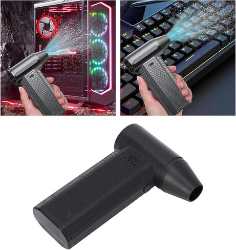 Electric Air Duster 130000RPM Speed 4 Gears Adjustable Compact USB C Charging 3000mAh Battery Portable Blower for Keyboard Swim Rings Yoga Balls in Kuwait