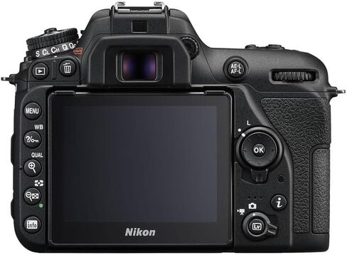 هيكل كاميرا Nikon D7500 DSLR، مستشعر DX بدقة 20.9 ميجابكسل، فيديو 4K UHD، حزمة تصوير 51 نقطة AF 8 إطارًا في الثانية مع بطارية بديلة EN EL15C + مجموعة تنظيف + بطاقة ذاكرة سعة 64 جيجابايت in Kuwait