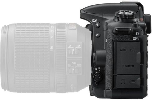 هيكل كاميرا Nikon D7500 DSLR، مستشعر DX بدقة 20.9 ميجابكسل، فيديو 4K UHD، حزمة تصوير 51 نقطة AF 8 إطارًا في الثانية مع بطارية بديلة EN EL15C + مجموعة تنظيف + بطاقة ذاكرة سعة 64 جيجابايت in Kuwait