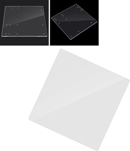 Open Frame Transparent Acrylic Overlock Computer Case DIY Base Stand for MATX Motherboard, Thickness 4mm, Size 268 X 268 Mm in Kuwait