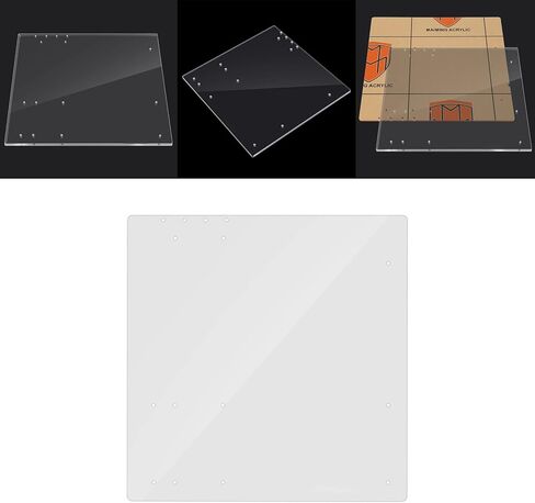 Open Frame Transparent Acrylic Overlock Computer Case DIY Base Stand for MATX Motherboard, Thickness 4mm, Size 268 X 268 Mm in Kuwait