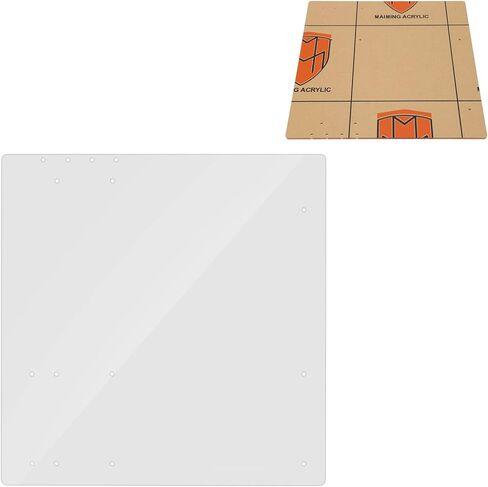 Open Frame Transparent Acrylic Overlock Computer Case DIY Base Stand for MATX Motherboard, Thickness 4mm, Size 268 X 268 Mm in Kuwait