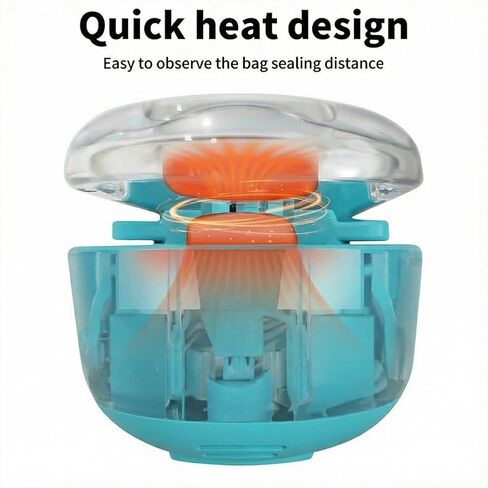 Mini Bag Sealer, 2 in 1 Mini Bag Sealer Heat Seal and Cutter, Portable Resealer Machine for Plastic Bags Food Storage Snacks Freshness (2xAA Batteries not Included) in Kuwait
