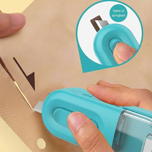 Mini Bag Sealer, 2 in 1 Mini Bag Sealer Heat Seal and Cutter, Portable Resealer Machine for Plastic Bags Food Storage Snacks Freshness (2xAA Batteries not Included) in Kuwait