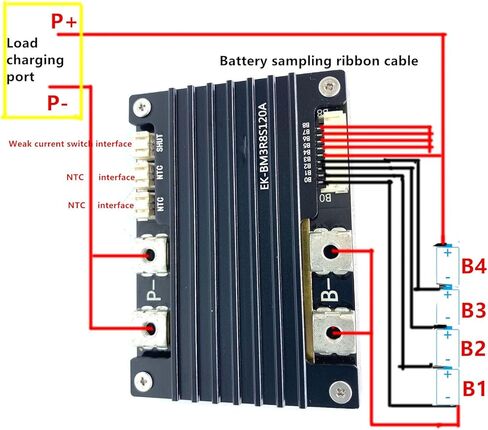 4S 120A Ternary Lithium Battery BMS Protection Board Double Sided Mounted Power Tube in Kuwait