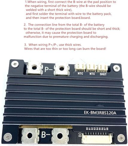 4S 120A Ternary Lithium Battery BMS Protection Board Double Sided Mounted Power Tube in Kuwait