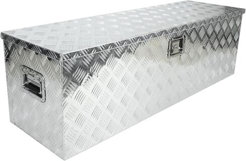 Confote 30 بوصة Truck Tool Box Box Aluminium Stripes Truck Bed Tool Box للشاحنة والبيك آب و RV و Trailer و Organizer لتخزين المياه مع مقابض جانبية وقفل ومفاتيح أسود in Saudi Arabia