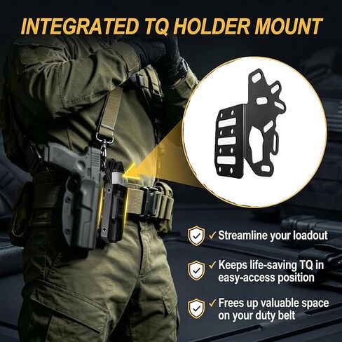 Tactical Holster Adapter for Gun Holster, Compatible with for Safariland 6000/7000, 316 Stainless Steel Tourniquet Mount,QLS Police Duty Gear Accessory in Kuwait