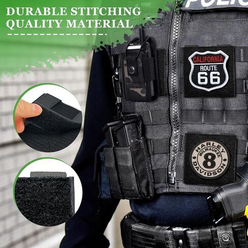 لوحة تصحيح Molle مكونة من 4 قطع، ولوحات محول بخطاف وحلقة للحزام المتوافق مع MOLLE/PALS، لرقع الروح المعنوية، وحقائب الظهر، والسترات وحاملات الأطباق in Kuwait