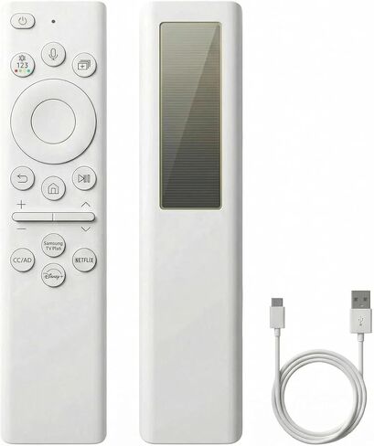 BN59-01391A Samsung Frame TV Remote، لجهاز التحكم عن بعد Samsung 2018-2025 للتلفزيون الذكي مع التحكم الصوتي، خلية شمسية قابلة لإعادة الشحن USB-C، متوافقة مع Samsung Neo QLED، OLED، Crystal UHD، الإطار in Kuwait
