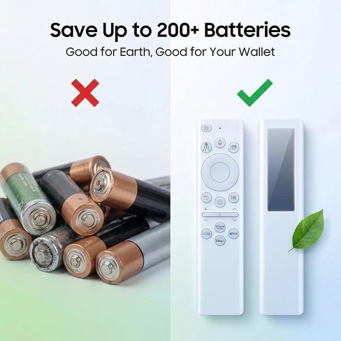 BN59-01391A Samsung Frame TV Remote، لجهاز التحكم عن بعد Samsung 2018-2025 للتلفزيون الذكي مع التحكم الصوتي، خلية شمسية قابلة لإعادة الشحن USB-C، متوافقة مع Samsung Neo QLED، OLED، Crystal UHD، الإطار in Kuwait