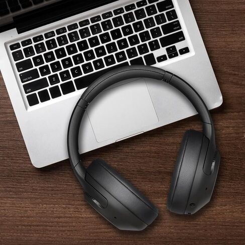 استبدال وسائد الأذن GEVO لسماعات Sony WH-XB900N/WH-CH710N/WH-CH720N/WH-RF400/MDR-RF895RK، وسائد الأذن مع إسفنج الذاكرة من جلد البروتين الناعم (أسود) in Kuwait