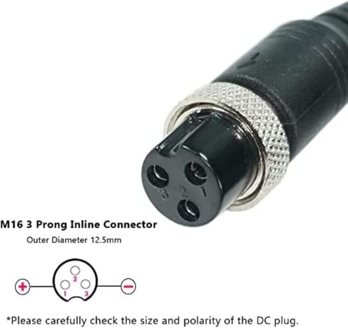 [Verified Fit] 3-Prong 60V Electric Scoote-r Charger, for Yume X11 Y11 M10, Kaabo Mantis 10, 10 Pro, V2/ VSETT 10+, 10+R/Apollo 60 V/Zero 10X and More 60V Devices 67.2V 3A, 2A in Kuwait