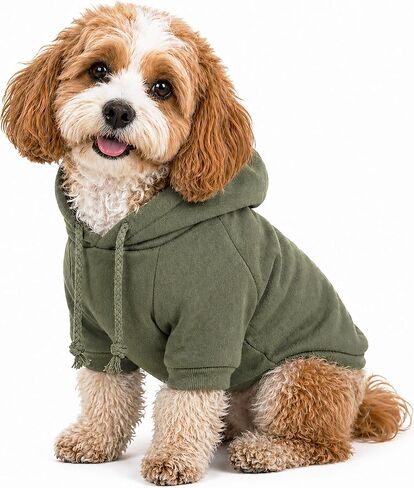 Pet Life ® Hooded Dog Sweater Made with Soft and Premium Plush Cotton - Dog Hoodie Pet Sweater Features Hook-and-Loop Closures for Easy Access and Machine Washable in Saudi Arabia