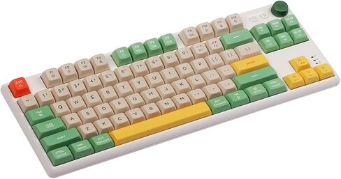 EPOMAKER CIDOO ABM084 TKL Hot Swap RGB 2.4 جيجا هرتز/بلوتوث 5.0/لوحة مفاتيح بمقبض ميكانيكي سلكي NKRO مع رغوة بورون، بطارية 3000 مللي أمبير في الساعة، أغطية مفاتيح PBT مصبوغة لـ E-Sport Win/Mac/Linux (مفتاح TTC ذهبي وردي) in Kuwait