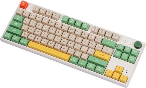 EPOMAKER CIDOO ABM084 TKL Hot Swap RGB 2.4 جيجا هرتز/بلوتوث 5.0/لوحة مفاتيح بمقبض ميكانيكي سلكي NKRO مع رغوة بورون، بطارية 3000 مللي أمبير في الساعة، أغطية مفاتيح PBT مصبوغة لـ E-Sport Win/Mac/Linux (مفتاح TTC ذهبي وردي) in Kuwait
