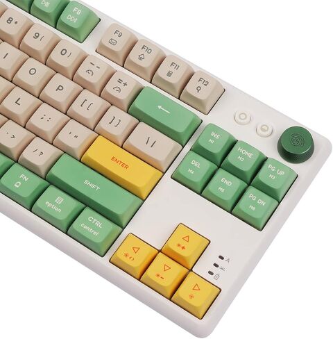 EPOMAKER CIDOO ABM084 TKL Hot Swap RGB 2.4 جيجا هرتز/بلوتوث 5.0/لوحة مفاتيح بمقبض ميكانيكي سلكي NKRO مع رغوة بورون، بطارية 3000 مللي أمبير في الساعة، أغطية مفاتيح PBT مصبوغة لـ E-Sport Win/Mac/Linux (مفتاح TTC ذهبي وردي) in Kuwait
